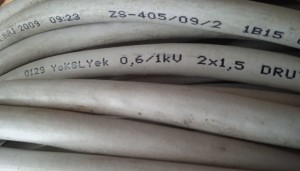 Kabel sygnalizacyjny YoKSLYek 2x1,5 (odcinek 50 mb)