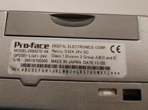 PANEL OPERATORSKI PRO-FACE GP2301-LG41-24V