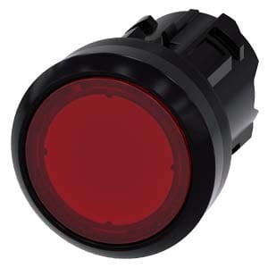 SIEMENS Przycisk podświetlany 22mm czerwony płaski z samopowrotem 3SU1001-0AB20-0AA0