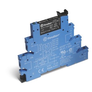 Przekaźnikowy moduł sprzęgający  FINDER 1P6A 24V DC 38.51.7.024.0050