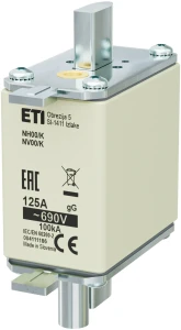 Wkładka topikowa NH00/K gG 125A/690V 004111186