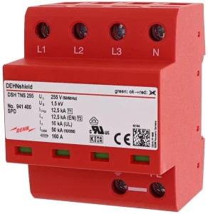 Ogranicznik przepięć DEHN T1+T2 4P 12,5kA/50kA 1,5kV TNS 255 941400